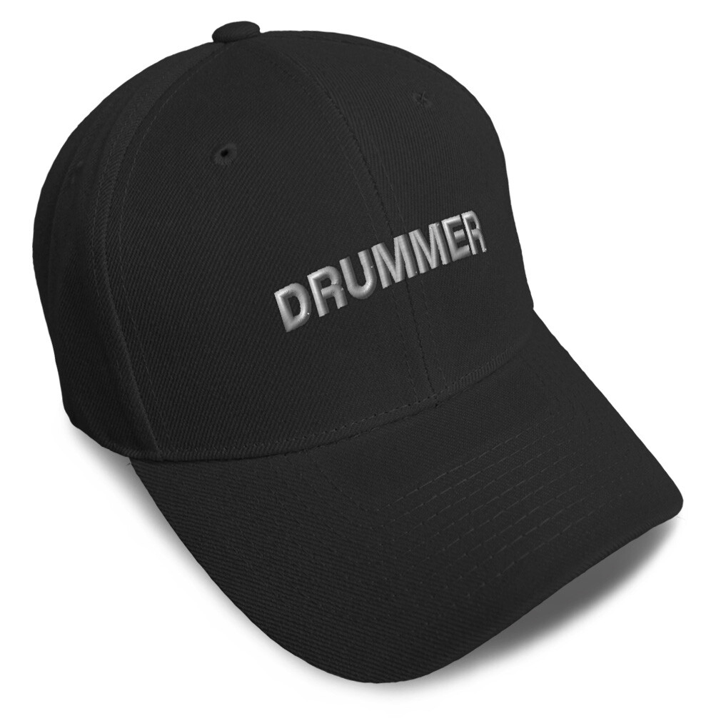 Baseball Cap with Drummer A Music Lover B Embroidery for Men & Women One Size Fits All-image