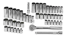 SK Tools 94547-12  Standard & Deep 12 Point SAE & Metric 3/8" Drive Socket Set