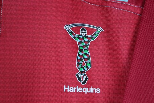 HARLEQUINS ADIDAS HOME RUGBY LEAGUE SHIRT 2017 2018 SIZE M - Picture 3 of 6