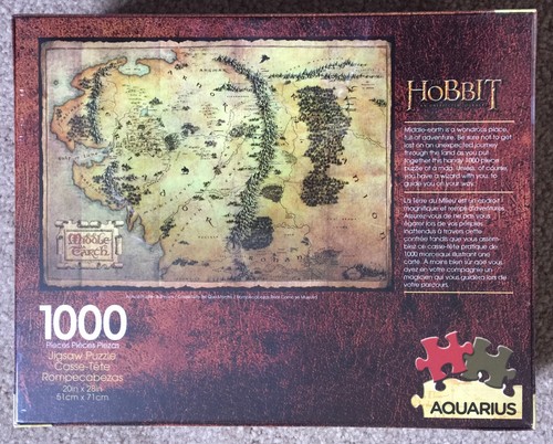 The Hobbit, Middle Earth Map, 1000 Piece Puzzle NEW - Picture 7 of 12
