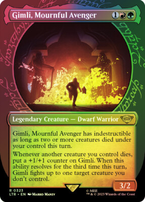 gimli mtg card Gimli, Mournful Avenger MTG - The Lord of the Rings: Tales of Middle Earth  #436 (English)