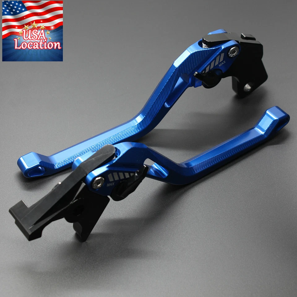 Para Yamaha YZF R3 R25 MT-03 mt03 2015-2025 CNC Palancas de embrague de freno Ajuste Azul Foto 4 de 4