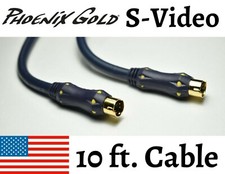 10ft. - S-Video 4 Pin Male to Male Cord Dual Shielded Cable Gold Plated HDTV
