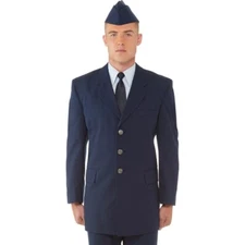 USAF AIR FORCE JROTC CIVIL AIR PATROL ENLISTED BLUE SERVICE DRESS COAT JACKET