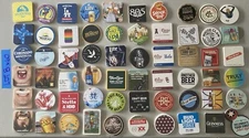 60 Unique Beer Bar Coasters Pint Glass mat coaster Craft Domestic Import Lot B