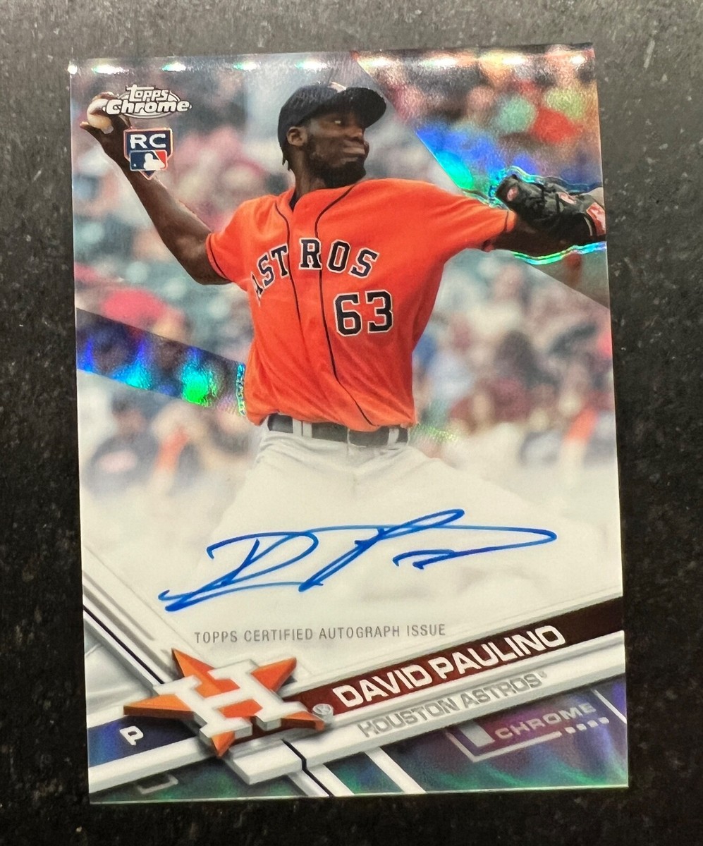 2017 Topps Chrome Rookie Autograph Refractor David Paulino 493/499