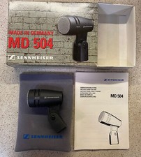 Sennheiser MD504 Dynamic Microphone with Cardioid Characteristics; Excellent