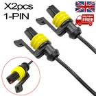 x2 Oil Light Pressure Sensor Connector Plug For Vauxhall Agila Astra Corsa Combo
