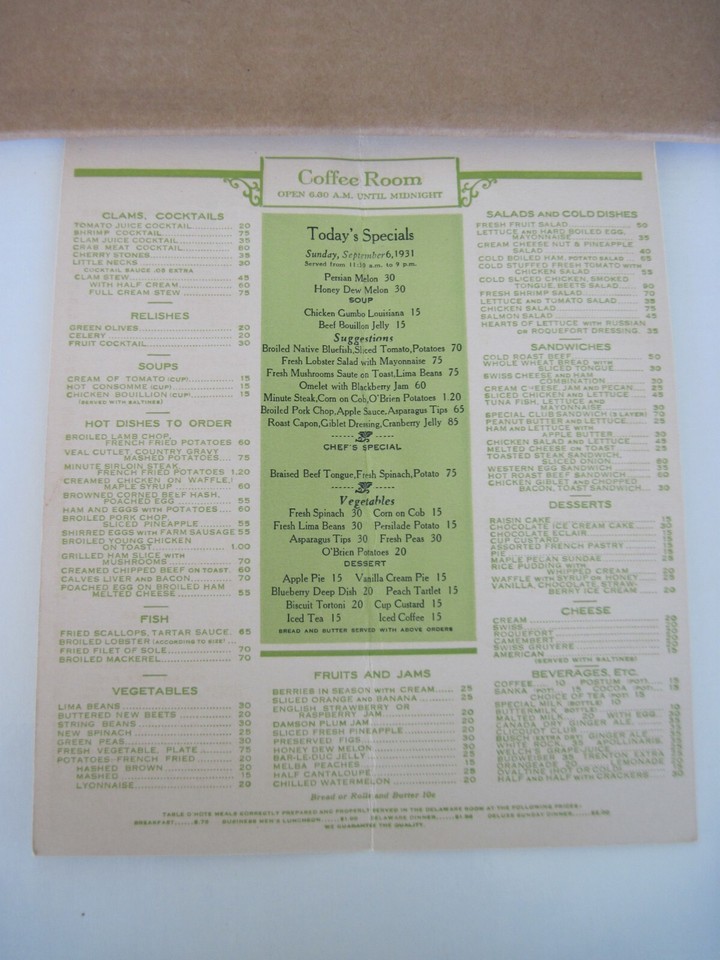 Rare The Stacy Trent Hotel Trenton 192134 United Hotels Coffee Room