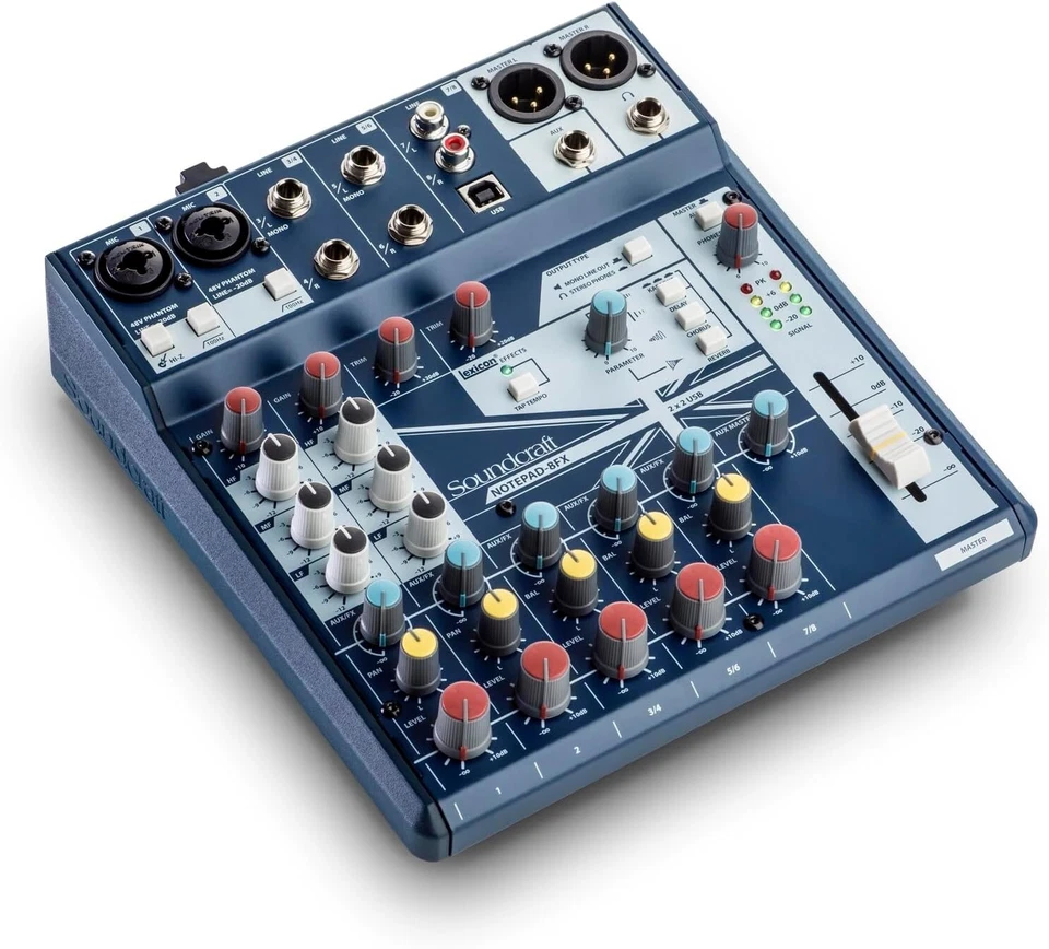 SOUNDCRAFT Notepad-8FX Compact Analog Mixer with USB Audio Interface JP NEW - Image 2 of 4