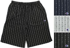 Champion Men's Jersey Shorts Signature Striped Big & Tall Brushed Fleece Lining
