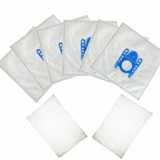 6X Bag + 2 Motor Filter For Bosch GL30-BSGL32383 GL-40 ProSilence Formula hepa
