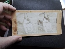 VINTAGE PICTURE SLIDE 3 1/2 X 7 INCHES STEREOSCOPIC STEREOVIEW STEREOSCOPE