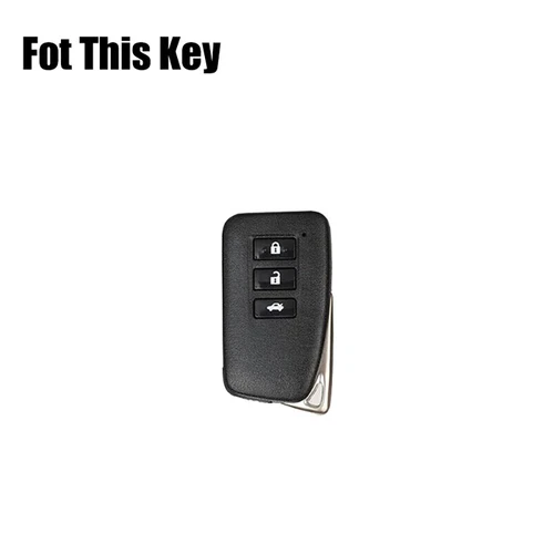 GunBlack Zinc Alloy Leather Car Key Fob Case Cover For Lexus IS RC LX RX 200 250 - Picture 3 of 8