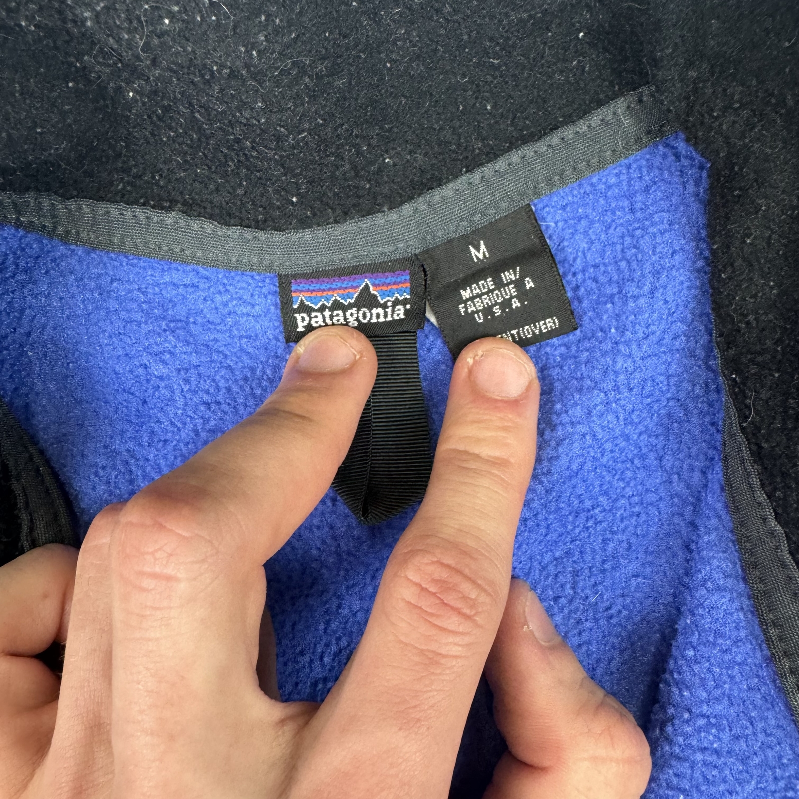 Patagonia Blue Full Zip Fleece Jacket Medium image 6