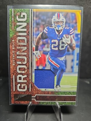 #ad #ad James Cook Patch #G 24 Grounding 2022 Panini Playbook Buffalo Bills $7.71