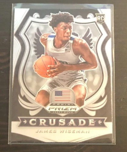 2020 Panini Prizm Draft Picks JAMES WISEMAN "Crusade" Rookie Card RC #82