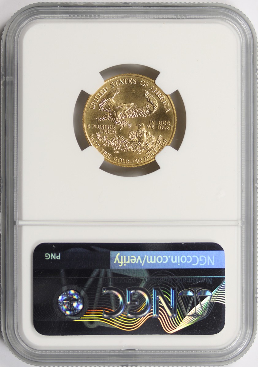 ＮＧＣスラブCOIN ４枚 1998 $10 Gold 1/4 oz American Eagle NGC MS69 | eBay