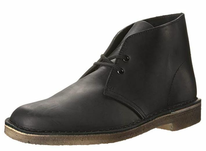 black leather desert boots