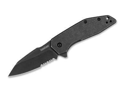 Kershaw Gravel Serrated Taschenmesser 8Cr13MoV Metallgriff Frame Lock 2065ST