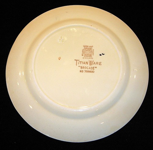 Vintage 1920's ADAMS CHINA "Brocade" Hand Painted Retro Style Titian Ware - Picture 23 of 70