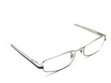 Ray-Ban RB 6168 2613 Women's Silver White Rectangular Eyeglasses 51-17 135