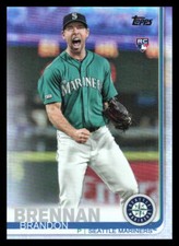 2019 Topps Update Brandon Brennan #US11 Rainbow Foil RC Seattle Mariners