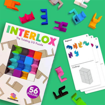 INTERLOX - The TWISTING 3-D PUZZLES for AGE 10+ New in Box 56
