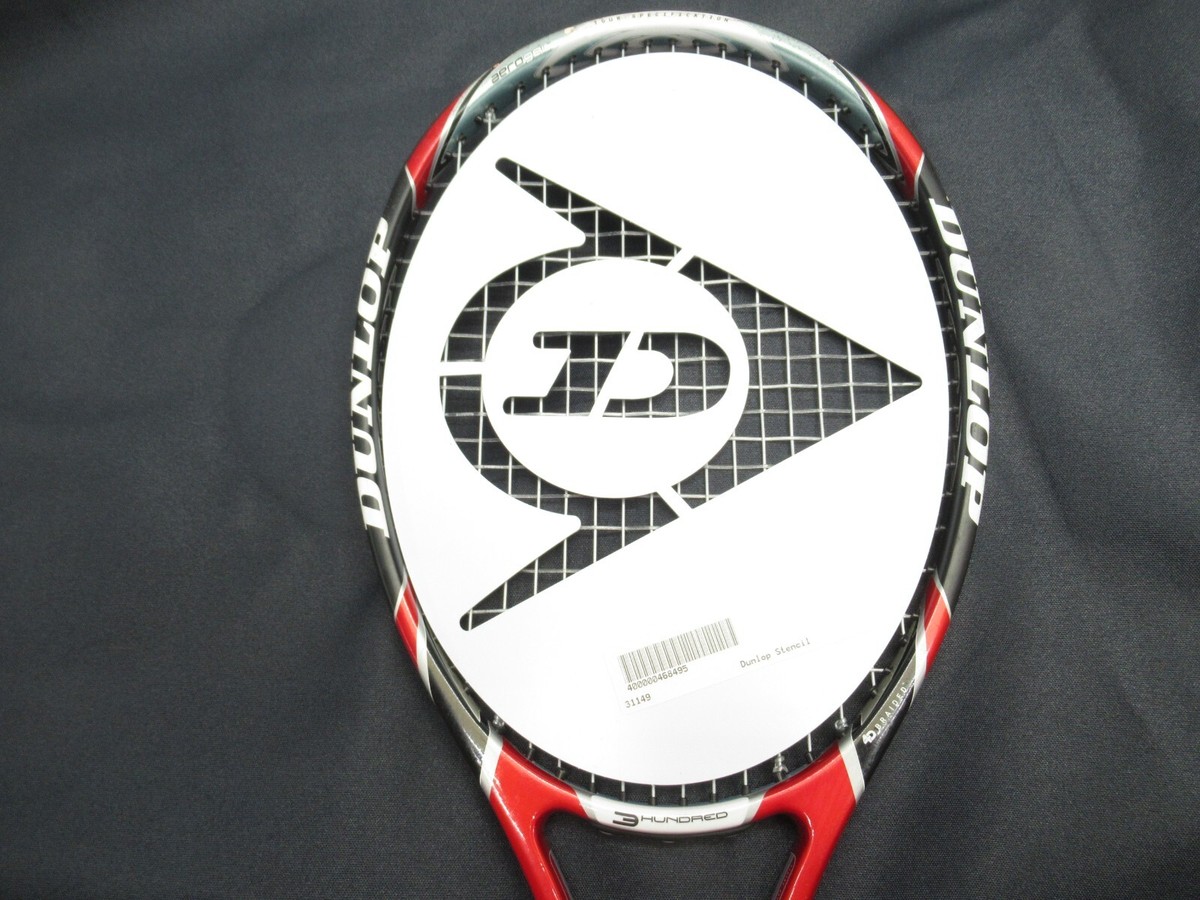 DUNLOP レーシングジャケット 2006.10.29 10名直筆サイン入り NEW* DUNLOP LOGO TENNIS RACQUET STENCIL FOR STRINGBED / STRINGERS