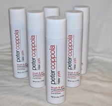 6 CANS PETER COPPOLA NEW YORK BRUSH & GO! OIL ABSORBING SPRAY RED SHADES 4 OZ.