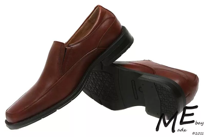 New Florsheim Corvell Brown Men Leather Dress Shoes Size 8