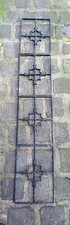 4  anciennes  grilles de porte en fer forgé