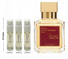 3-PACK - MFK BACCARAT ROUGE 540 Eau De Parfum Sample Spray 2ml/0.06oz -FREE SHIP