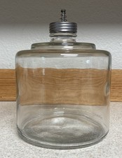 Antique Vintage Duraglass Clear Glass Kerosene Fuel Jug Drip Jar Owens-Illinois