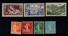 France 1937 Yv. 356-362 Neuf ** 100% Prophylaxie sanitaire, États-Unis, Semis