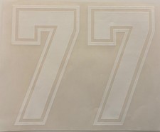 Original Vintage Number 77 Small Size Iron On Transfer