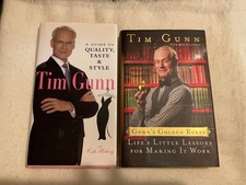 Tim Gunn Bundle 2 Books Golden Rules & Guide to Quality Taste Style HC READ