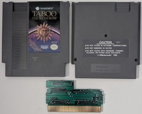 Taboo the Sixth Sense Nintendo Entertainment System NES Cleaned and Tested Works