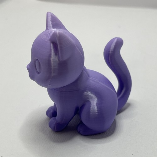3D Printed Sitting Cat - Picture 3 of 5