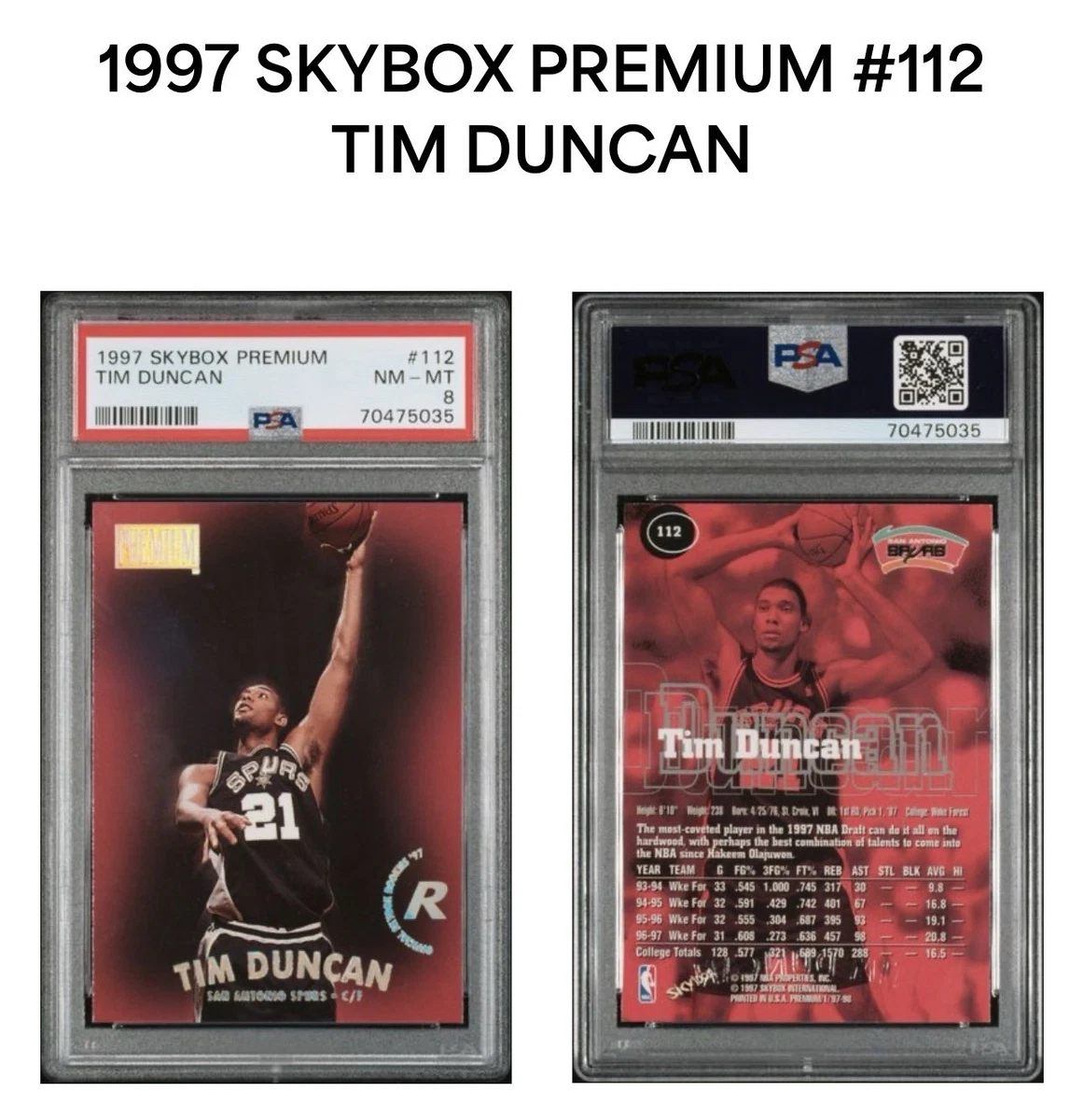 NBA tim duncan rc 10種類セット NBA tim duncan rc 10種類セット NBA tim duncan rc 10種類セット