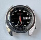 SEIKO 6139-6012 Automatic Chronograph Watch Vintage Mens Black Dial To Restore