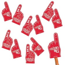 Bulk School Spirit #1 Red Foam Hands - 300 Pc...