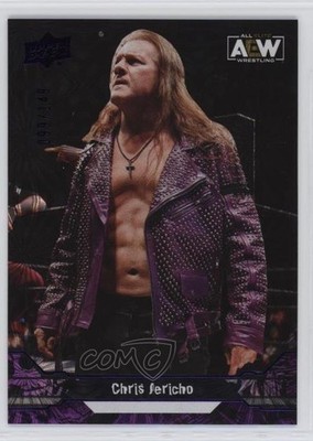 2023 Upper Deck AEW All Elite Wrestling Purple Pyro 99/149 Chris Jericho #59 1u6