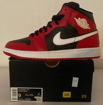 BASKET SNEAKERS NIKE AIR JORDAN 1 MID SIZE EUROPE 42.5 - Photo 1/4