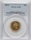 1874 Indian Princess Gold — photo from another recent sale