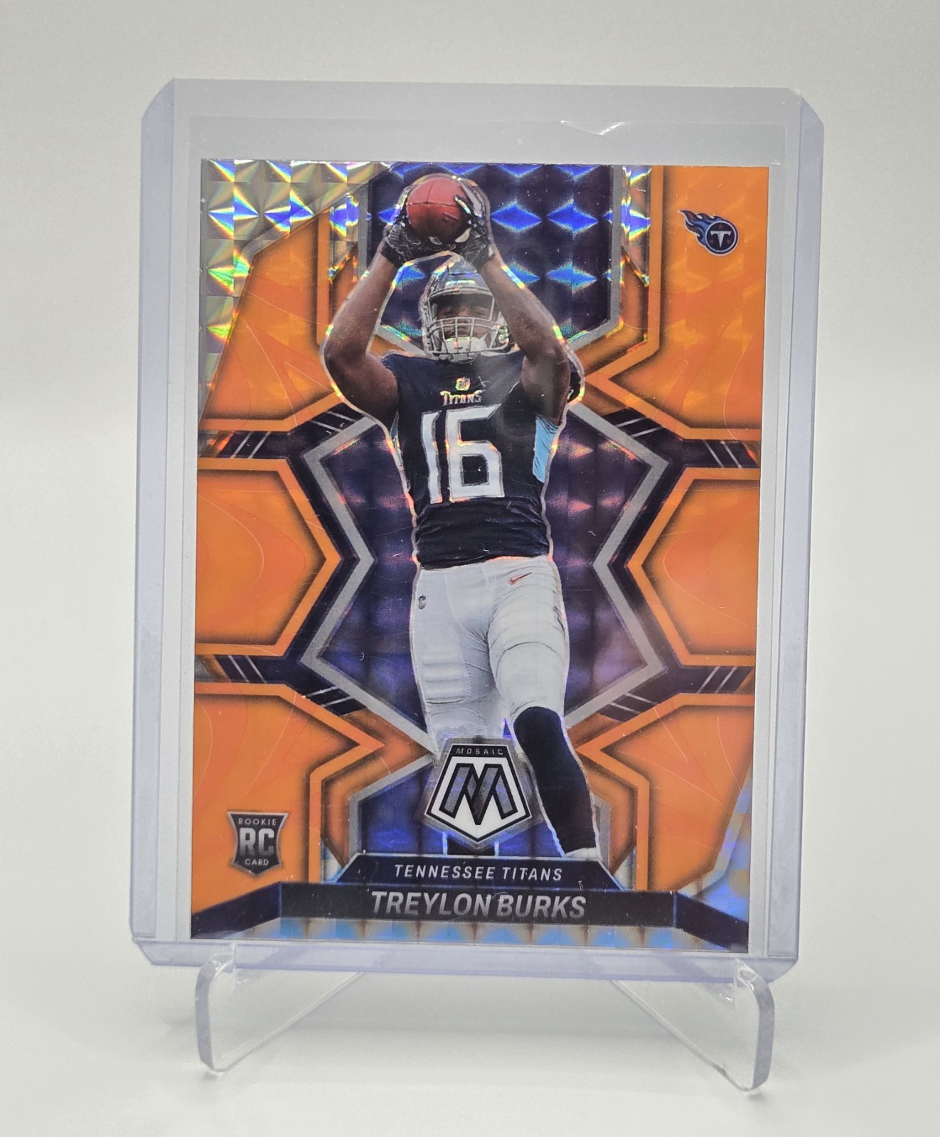 2022 Panini Mosaic - Rookies Treylon Burks #315 Mosaic Reactive Orange Prizm