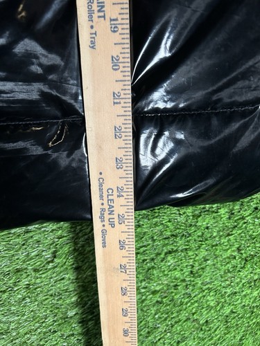 Justice Black Puffer Jacket Hood Sherpa Lined Full Zip Pockets Size XL (16/18) - Picture 6 of 7