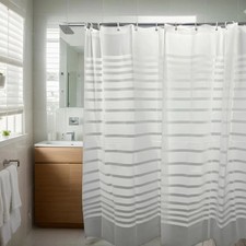 Bathroom Shower Curtain Waterproof Bathtub Bathing Curtains Semi-transparentPEVA