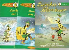 3 x Lurchis Abenteuer Salamander Werbehefte 150 + 156 + 160 Mars Yeti Loch Ness