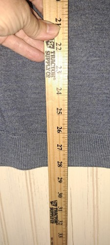 Mens HART SCHAFFNER MARX Extra Fine Merino Wool Vest Grey Business Office Med - Picture 8 of 8